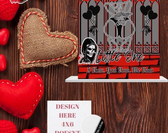 Decoración de estantería metálica de San Valentín con licencia oficial de Lords & Spades