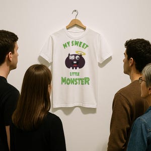 Cute Monster Graphic T-Shirt For Kids And Adults, Funny Sweet Little Monster Tee, Cartoon Character Shirt, Playful Gift For Boys Or Girls