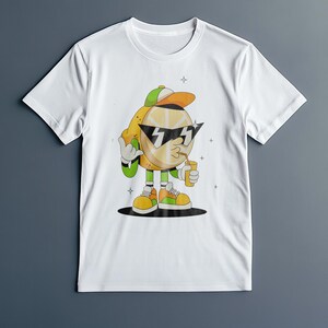 Camiseta divertida de limón con dibujos animados, divertida para amantes de la limonada, retro de cítricos, regalo para amantes de los jugos kawaii, camiseta unisex con gráficos de verano.