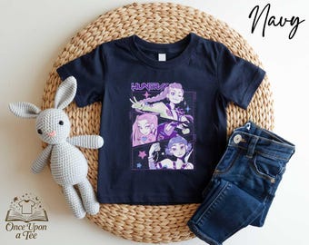 Kpop Demon Hunters Kids Shirt, Jinu Manga Youth T-Shirt, Korean Pop Lover Tee, Kpop Huntrix Toddler Shirt, Demon Hunter Huntrix T-Shirt