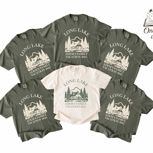 Mountain Vacation Custom Location & Family Name Shirt, Personalized Family Matching Sweatshirt, Camping Vacation Custom Kids T-Shirt