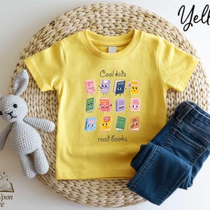 Cool Kids Read Books Shirt, Funny School Shirt, Kindergarten Student Shirt, Back To School Tee for Kids, Funny Student Back to School Shirt