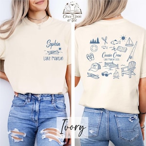 Comfort Colors Family Lake Trip T-Shirt, Matching Group Family Lake Vacation Shirt, Personalized Lake Crew Shirt, Custom Summer Vacation Tee