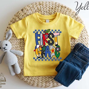 First Grade Boys Shirt, Kids First Day of School T-Shirt, Boys Back to School Shirt, Back to School Toddler Shirt, First Grade Kids T-Shirt