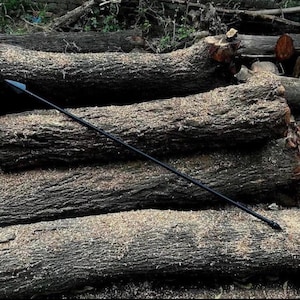 Handmade Black Steel Spear | Decorative Medieval Spear | Collectible Polearm | Viking Style Display