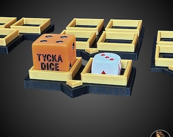 Dice Holder Set – Tabletop Dice Display and Organization Tool for Wargames and Board Games