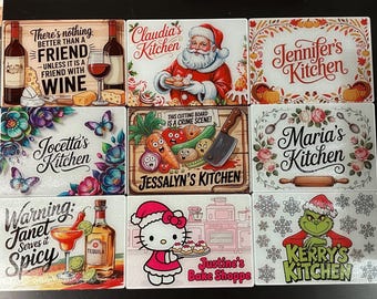 Custom Personalized Glass Cutting Boards