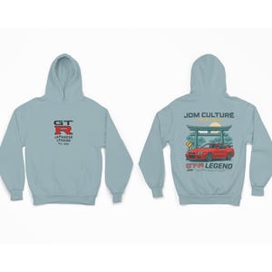 GTR JDM Hoodie, Unisex Cotton Pullover Hoodie, Japanese Car Enthusiast Sweatshirt, Japanese Car Streetwear, Car Lover Gift, JDM Clothing