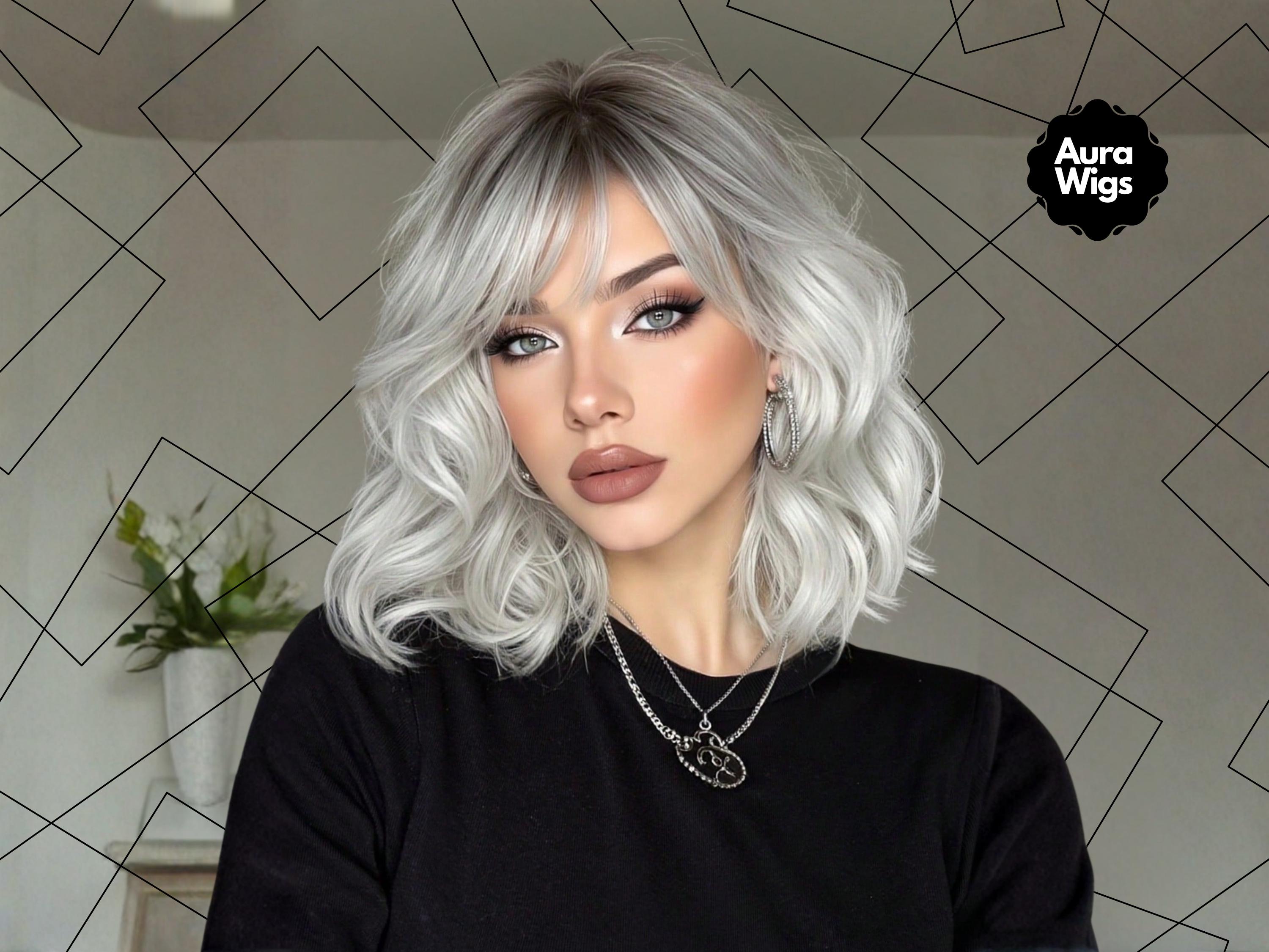 Ombré wig!  TT silver ombré Bob wig. Light wear. 12 main image 4