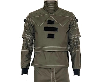 Mandalorian Inspired Star Wars Cosplay Inspired Custom Brown 3 Piece Costume (Shirt, Pants, Vest) // Best for Mandalorian Star wars Projects