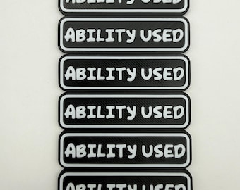Ability Used Markers (for Pokémon TCG)