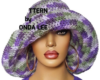 Easy Pdf CROCHET PATTERN ONLY, Digital Download, Crochet Floppy Wide Brim Sun Hat Pattern, by RazondaLee Razonda Lee 115