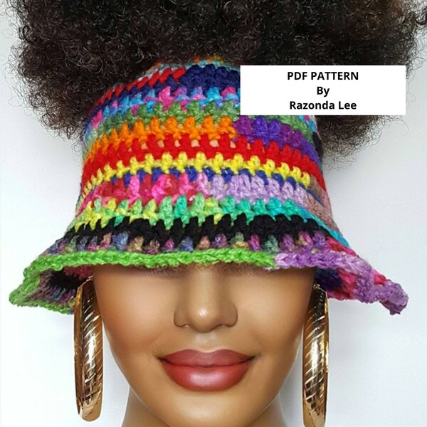 Visor Hat Pattern Etsy
