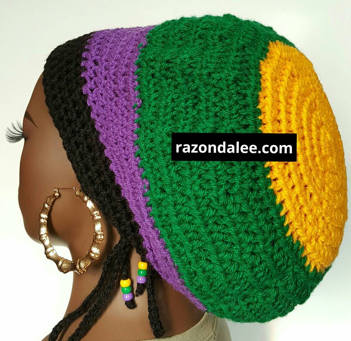 Ready to Ship Crochet Tam Hat With 