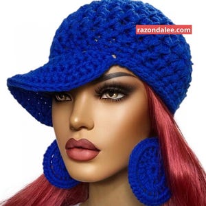 Chunky Crochet Baseball Cap Multiple Colors by Razonda Lee Razonda Lee image 10