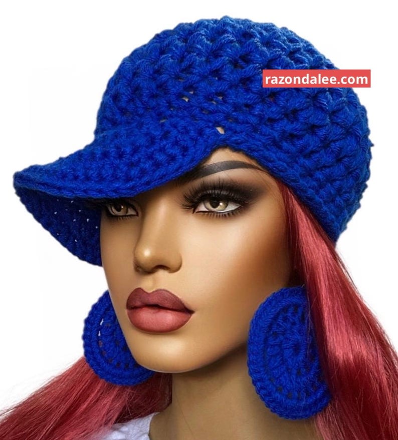 Chunky Crochet Baseball Cap Multiple Colors by Razonda Lee Razonda Lee image 10