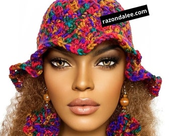 Crochet Bucket Hat by Razonda Lee Razondalee gras