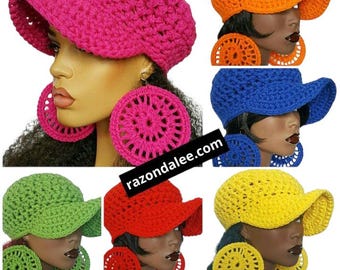 Chunky Crochet Baseball Cap by Razonda Lee Razondalee Choose your color rn