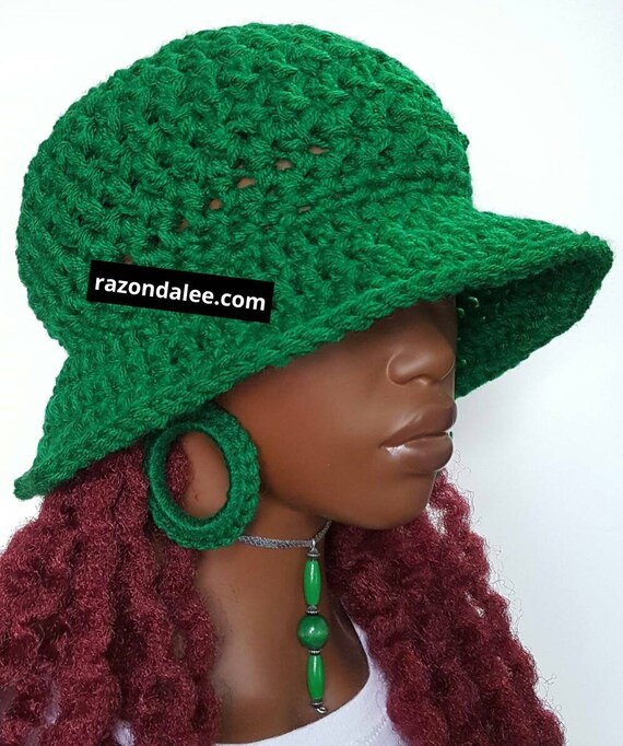 Chunky Crochet Flare Bucket Hat 