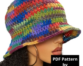 Easy Pdf CROCHET PATTERN ONLY, Digital Download, Crochet Bucket Hat Pattern, by RazondaLee Razonda Lee 114