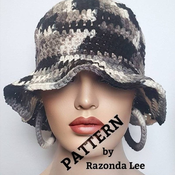 Pdf CROCHET PATTERN ONLY, Digital Download, Bucket Hat Pattern, Crochet Bucket Hat Pattern, by RazondaLee Razonda Lee 106