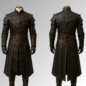 custom handmade gothic leather warrior outfit