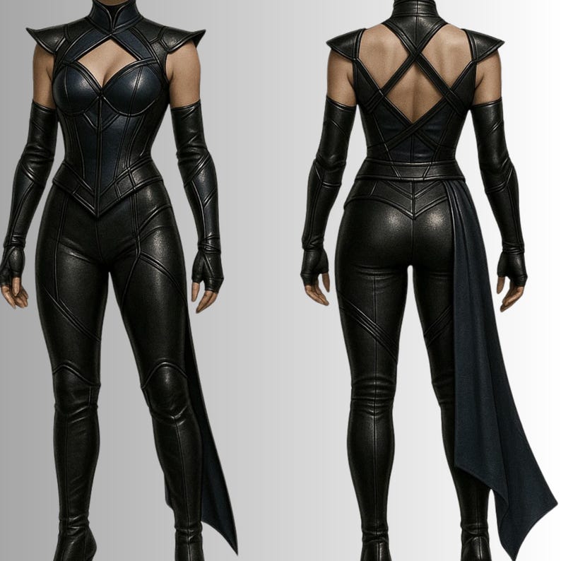 Cyberpunk Cosplay Future Warrior Women Bodysuit