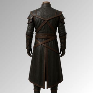 gothic assassin cosplay outfit with leather pants
