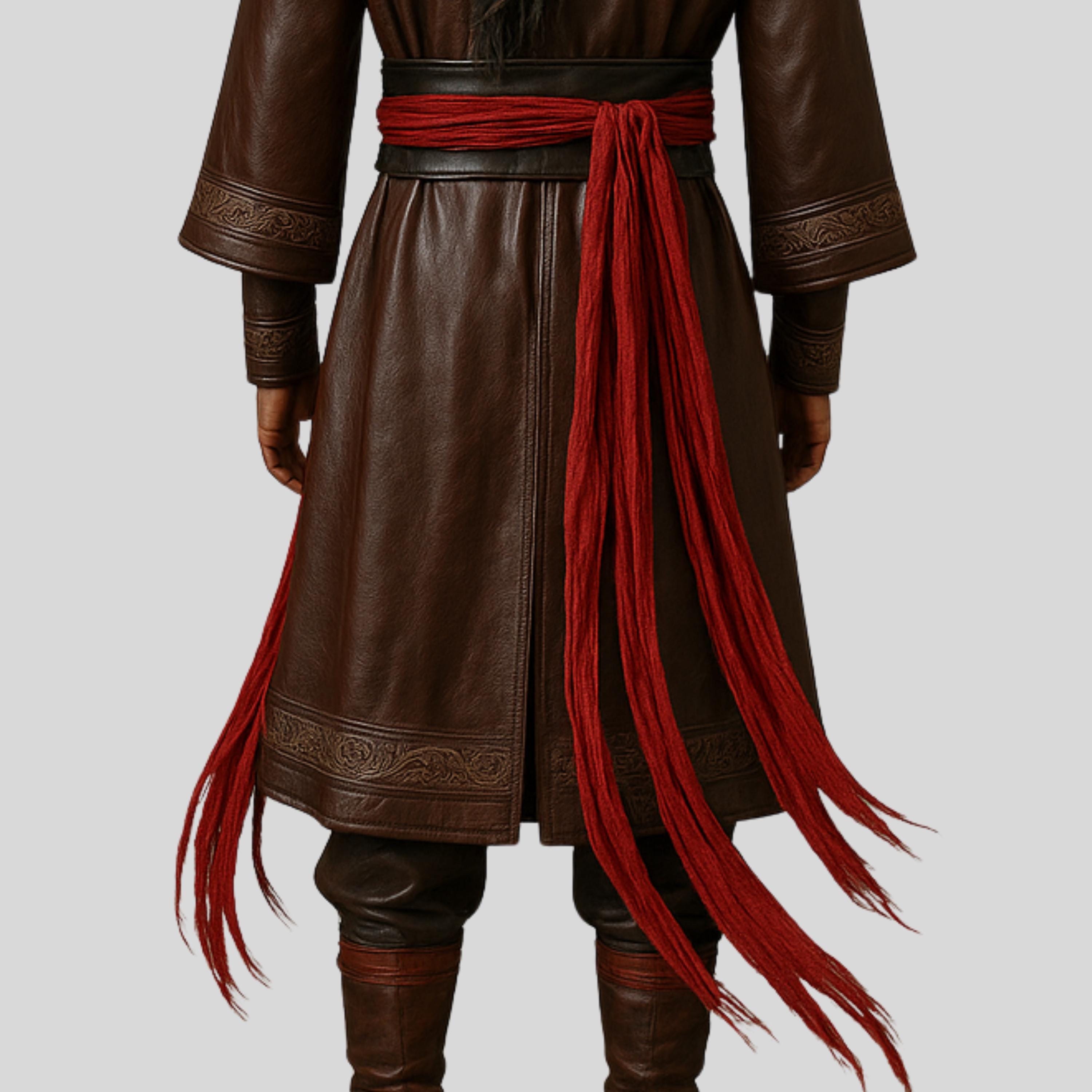 Dynasty Warrior Inspired Leather Costume, Pure Handmade Brown Medieval ...