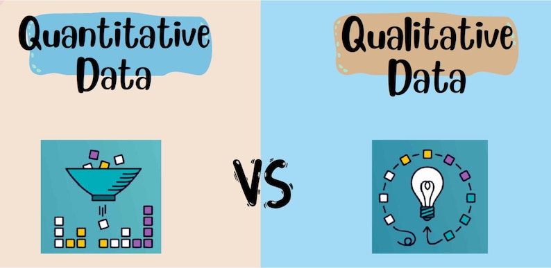 Quantitative Vs Qualitative Data Poster - Etsy