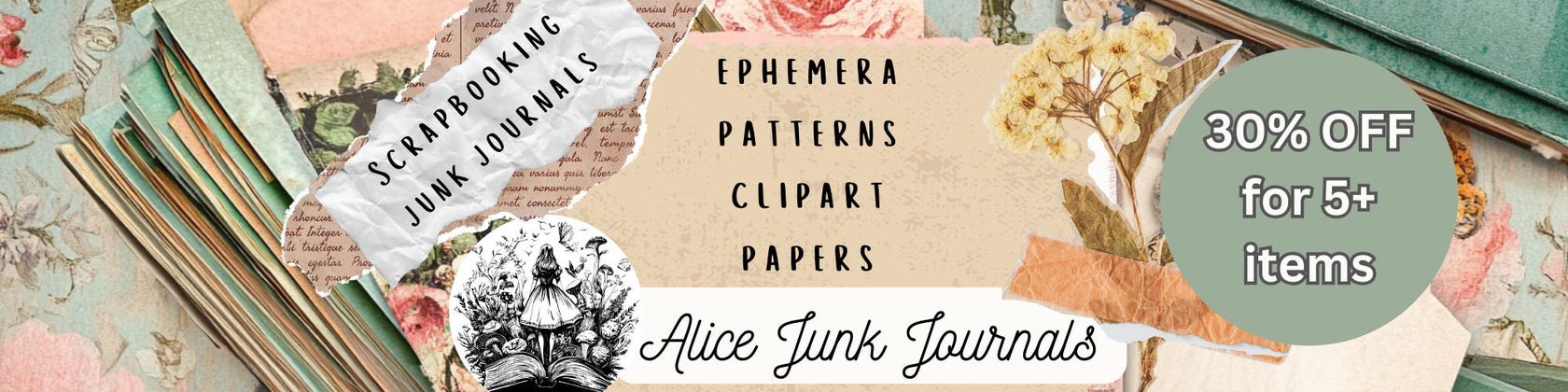 AliceJunkJournals - Etsy