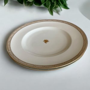 Set of 2 Rare Bing & Grøndahl &quot;Rossini&quot; Dinner Plates – Greek Geometric Pattern | Danish Porcelain | 27.5 cm