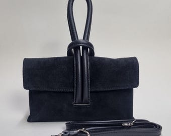 Kate Spade Soft Black Pebbled Leather Shoulder Bag #Q064 With Side