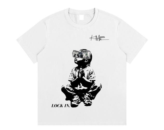 KIING MODE "Praying Boy" Essential Cotton T-Shirt