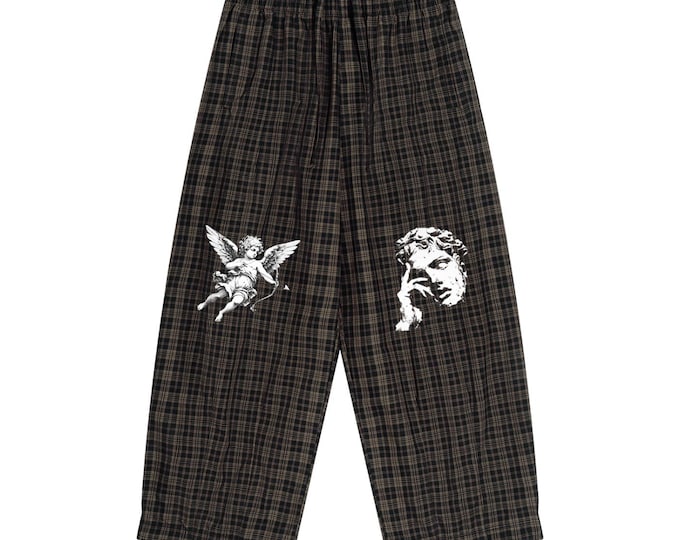 KIING MODE "Angel" Unisex Plaid Wide Leg Pants