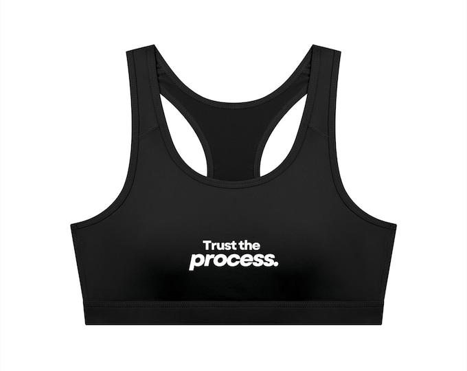 KIING MODE "Trust The Process" Women's Cropped Sports Bra