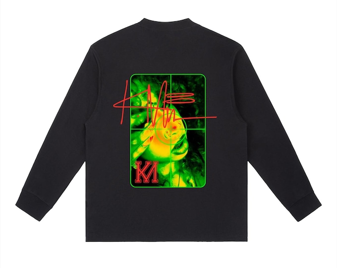 KIING MODE "Target" Essential Crewneck Long-Sleeve T-Shirt