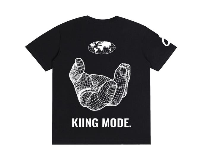KIING MODE "World in Your Hand" Pure Cotton Unisex T-Shirt