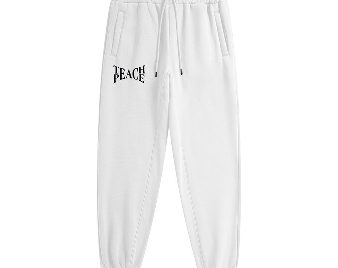 KIING MODE "Teach Peace" Unisex Heavyweight Fleece Joggers