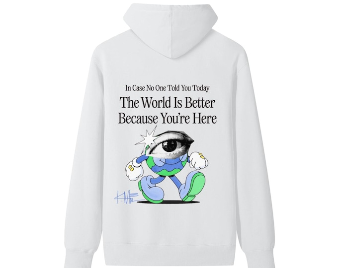 KIING MODE "Eye World" Classic Unisex Cotton Hoodie