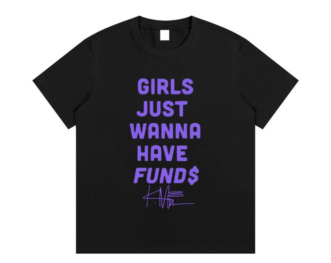 KIING MODE "Girls Just Wanna" Essential Cotton T-Shirt