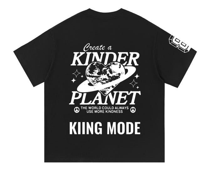 KIING MODE Unisex "Teach Peace" Essential Cotton T-Shirt