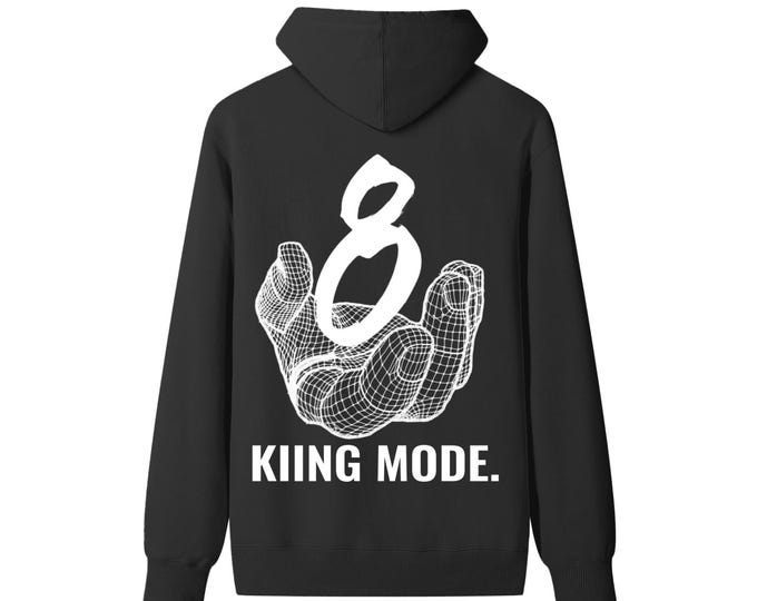 KIING MODE "Hold The 8" Classic Unisex Cotton Hoodie
