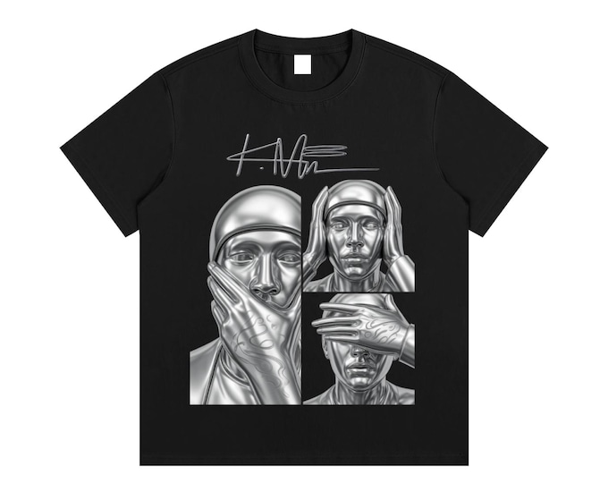 KIING MODE "Chrome/No Evil" Essential Cotton T-Shirt