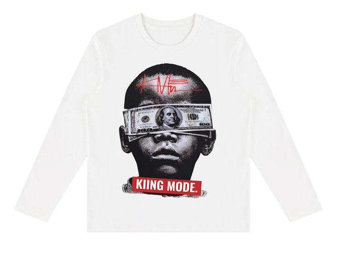 KIING MODE Unisex "Money" Heavyweight Long Sleeve T-Shirt