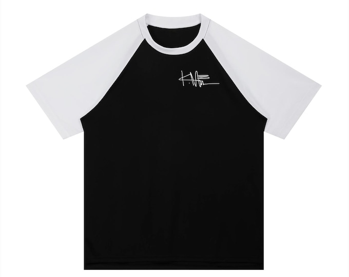 KIING MODE "Everything is Temporary" Contrast Raglan Sleeve Mesh T-Shirt