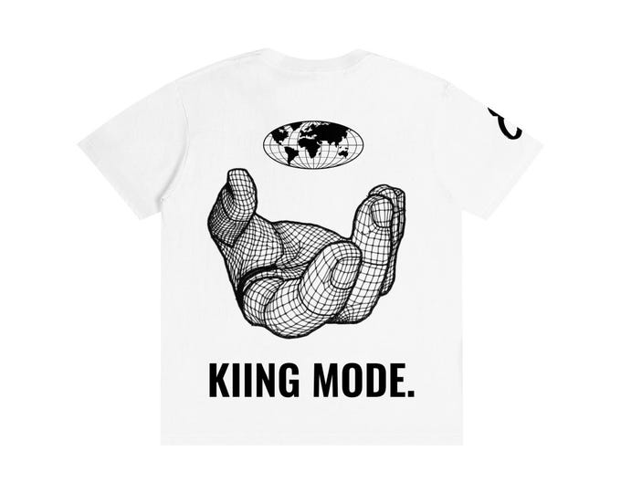 KIING MODE "World in Your Hand" Pure Cotton Unisex T-Shirt