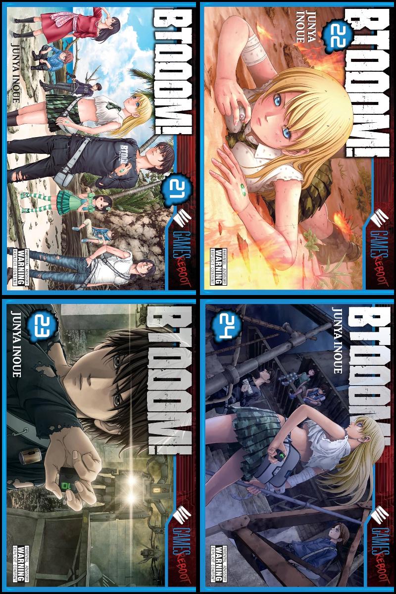 Btooom (vol. 1-26 Dark + Light) Manga Complete Set Full English