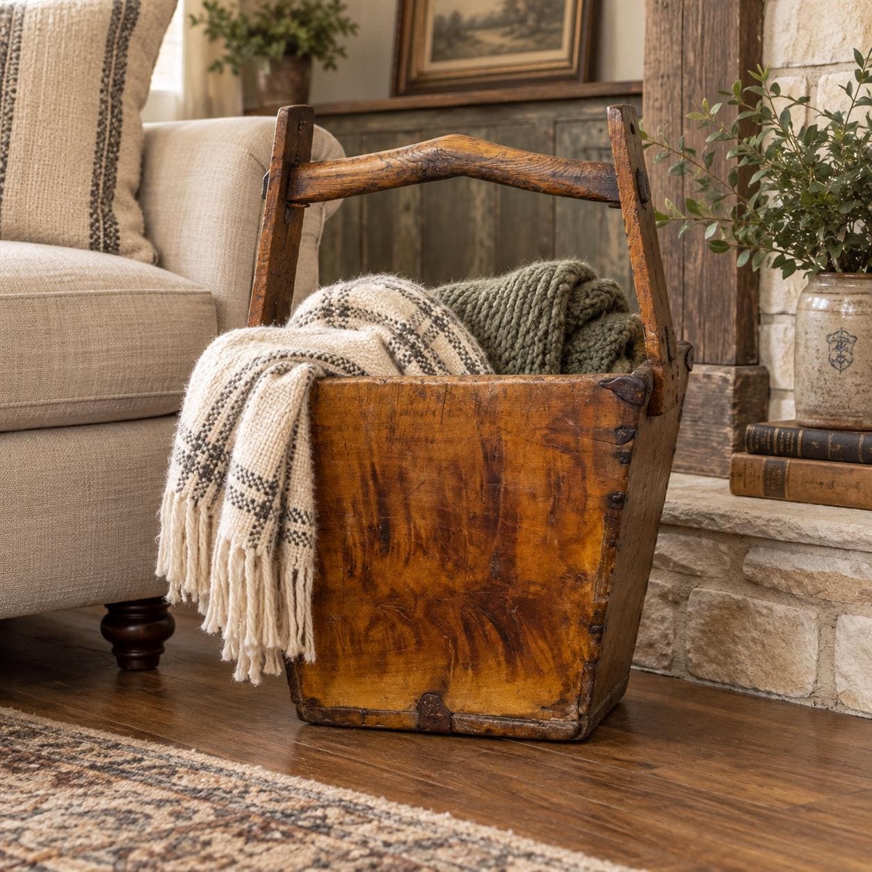 Antique Grain Bin - Etsy