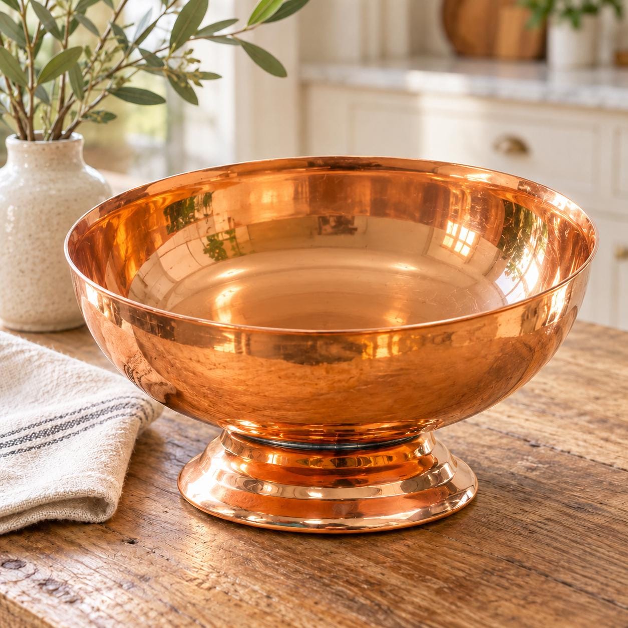 Large Copper Bowls Vintage - Etsy